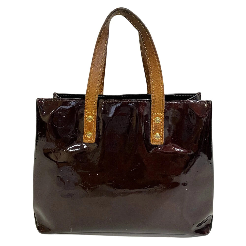 Louis Vuitton Lead Monogram Bag Vernis Brown Handbag Tote